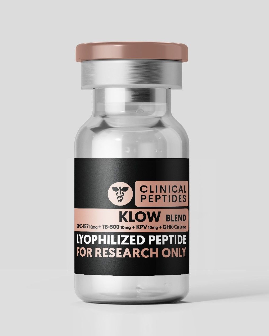 KLOW Blend - BPC-157 10mg + TB500 10mg + KPV 10mg + GHK-Cu 50mg