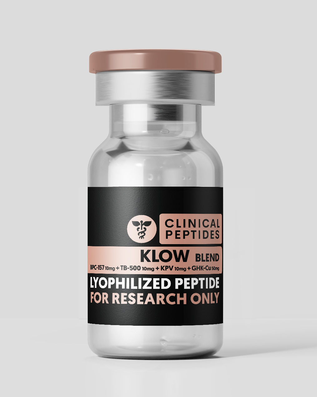 KLOW Blend - BPC-157 10mg + TB500 10mg + KPV 10mg + GHK-Cu 50mg